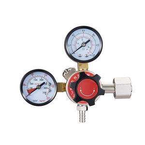 Alta Qualidade <span class=keywords><strong>Dual</strong></span> <span class=keywords><strong>Gauge</strong></span> Pressure <span class=keywords><strong>CO2</strong></span> Regulador para Draft Beer Boa Qualidade Alumínio Check off Válvula Com/Sem Projecto de Serviço - Product Image 3