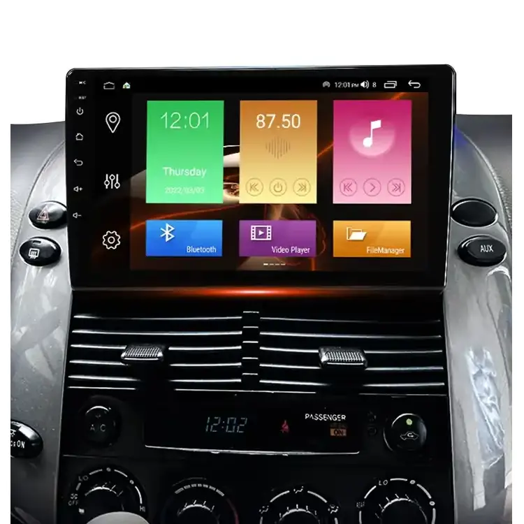 Android Car Radio Stereo Multimedia System 360 View Cámara de marcha atrás 1080P Pantalla táctil Mirror Link