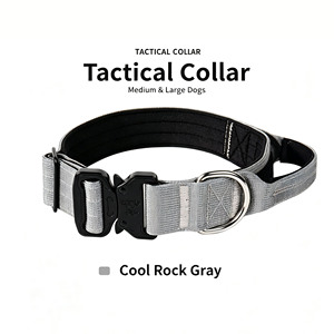 Collier tactique pour chien en nylon robuste avec poignée, réglable, anti-traction, pour chiens de taille moyenne à grande, pour l'entraînement et la promenade, OEM ODM - Product Image 3