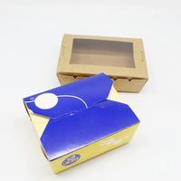 Emballage alimentaire en papier Fenêtre Bonbons Fruits Sushi Salade Boîte
