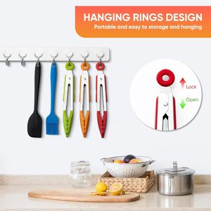 Durable Nylon <b>BBQ</b> Tongs with Heat Resistance and Easily Cleaned for Outdoor Camping & Kitchen Use - Product Image 3