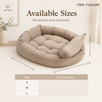 Coussin pliable antidérapant et écologique pour chiens et chats Yangyangpet Fashion, personnalisable, OEM ODM, apaisant, imperméable, amovible et lavable