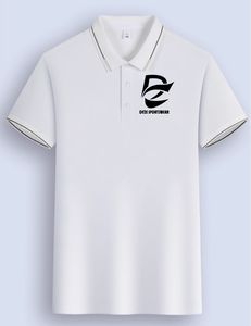 เสื้อโปโลแขนสั้นแบบดูดซับความชื้น ปรับแต่งได้ตามต้องการจากโรงงาน พร้อมโลโก้ลายทาง สามารถปรับแต่งได้สำหรับชุดทีมและชุดทำงาน - Product Image 1