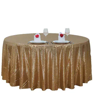 Nappe Décorations de fête en tissu de qualité supérieure Nappes à paillettes Nappes luxueuses pour les événements