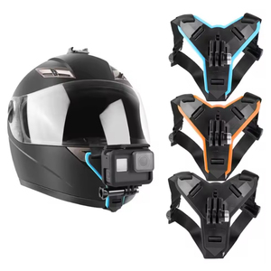 Soporte para Cámara de Deportes de Acción, Soporte para Teléfono para Casco de Motocicleta, Compatible con <span class=keywords><strong>GoPro</strong></span> Hero13 <span class=keywords><strong>12</strong></span> 10 9 8 - Product Image 1