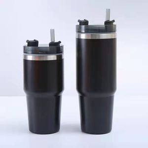 30oz Large Volume Stainless Steel Vacuum Insulated <b>Tumbler</b> Car Travel Ice <b>Cup</b> <b>With</b> Handle <b>Straw</b> Self Driving Tour - Product Image 6