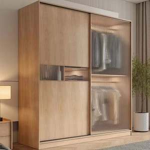 Armoire en bois de style chinois YALIG, style ancien, design segmenté avec sections supérieure et inférieure, armoire-penderie - Product Image 3