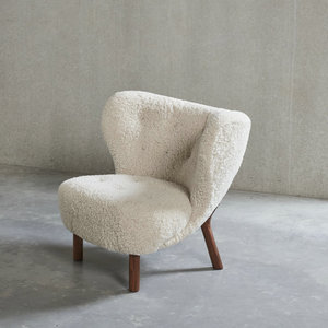 Scandinavo moderno Design estetico <span class=keywords><strong>in</strong></span> pelle di pecora Sahara imbottito Petra poltrona cortile accogliente <span class=keywords><strong>in</strong></span> <span class=keywords><strong>legno</strong></span> poltrona per Villa - Product Image 2