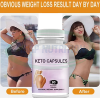 Ausreson OEM Vegan Keto Bhb Brûleur de Graisse Pilules Produits Diététiques Contrôle du Poids Amincissement Rapide Compléments Alimentaires Capsules Keto pour Femmes