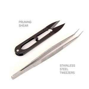 L'ensemble de mini outils comprend des ciseaux à râteau en bois pince à épiler une brosse en <span class=keywords><strong>bambou</strong></span> dans un support de stockage de tissu Kit d'outils <span class=keywords><strong>pour</strong></span> bonsaï de qualité supérieure - Product Image 4