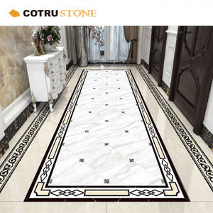 <span class=keywords><strong>Mosaici</strong></span> personalizzati moderni Hotel di lusso lucidati intarsio in marmo medaglione piastrelle a getto d'acqua pavimento in marmo con Design unico - Product Image 2
