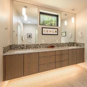 Tocador de baño <span class=keywords><strong>Modular</strong></span> personalizado de alta calidad, espejo inteligente, <span class=keywords><strong>escurridor</strong></span> de cobre, tocador flotante de madera, caja de MDF, cajones de Material - Product Image 3