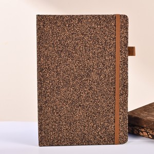 Carnet de notes en liège et marc de café, écologique, durable, naturel, de qualité supérieure, avec bande élastique pour journalisation, planification et prise de notes - Product Image 5