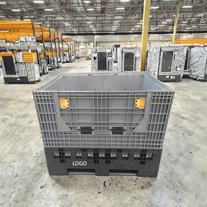 Большая складная пластиковая коробка 1200*1000*980 мм для промышленной логистики и хранения, сверхпрочная, штабелируемая - Product Image 3