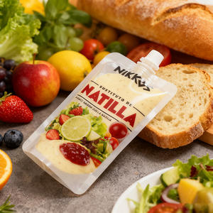 Bolsa de Aluminio de Grado Alimenticio de 330g con Cierre Hermético y Boquilla, para Aceite de Ensalada, Gelatina, Kétchup, Impresión por Grabado - Product Image 4