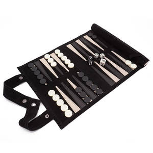 Jeu de backgammon en cuir artisanal de qualité supérieure avec logo personnalisé, plateau respirant et durable pour les jeux d'échecs - Product Image 2
