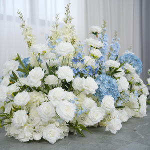Nuevo Conjunto de Centros de Mesa de Dos Piezas en Blanco y Verde con Flores de Magnolia y Paniculata, Decoración para Bodas, Cumpleaños, Estilo Retro - Product Image 6