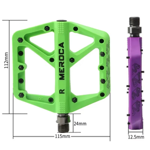 Pédale de vélo de bonne qualité en alliage d'aluminium, axe en acier, pédale de vélo de montagne ordinaire, roulement scellé, pédale de vélo en nylon pour <span class=keywords><strong>VTT</strong></span> - Product Image 2