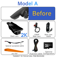 Caméra de tableau de bord Holroadx 4K à double objectif OEM Plug&Play pour Sonata 2024-2026 avec enregistreur vidéo, contrôle par application et Wi-Fi