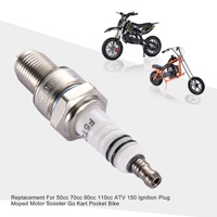 Bougie d'allumage GOOFIT F5TC de remplacement pour ATV 50cc 70cc 90cc 110cc 150cc, cyclomoteur, scooter, karting, pocket bike