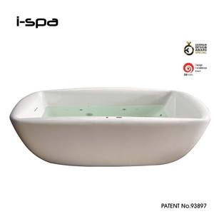 Bañera Rectangular Moderna de Acrílico con Hidromasaje - Product Image 3