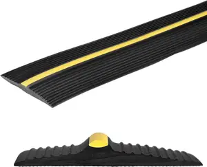 Door Seal, 3 m / 12 mm Thick Garage Door Seal Made of EPDM, Universal Waterproof Floor Buffer Sealing Strips