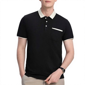 Men's Black Cotton for <b>Shirt</b> Short Sleeve Printed Casual Knitted Front Logo Anti-Pilling for <b>T</b>-<b>Shirt</b> Sale - Product Image 4
