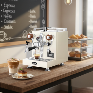Cafetera Espresso Programable MDK MC-6S, Cafetera Comercial Semiautomática con Sistema de Agua Caliente, 12 Bares, para Exteriores y Automóviles - Product Image 1
