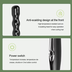 Bigoudi en céramique portable avec conception à bulles rapide <span class=keywords><strong>Fer</strong></span> à friser à chaleur électrique Nouvelle gourde Baguette à friser rapide - Product Image 6