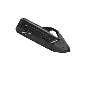 Pièces de moto, bouclier thermique pour tuyau d'échappement, adapté à la Honda PCX160, couvercle de protection pour tuyau d'échappement modifié, motif en fibre de carbone - Product Image 3