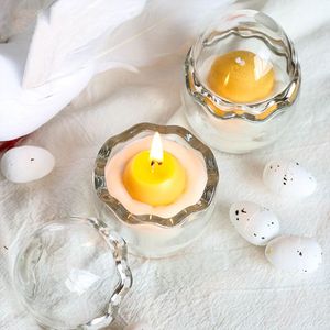 Creative Design Home Decorative Clear Glass <strong>Egg</strong> Cup Aromatherapy <strong>Candles</strong> - Product Image 2