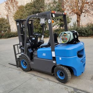 10,800米ドルの回転フォークアタッチメント付きフォークリフトCPQYD25 2500kgフォークリフト、メキシコ、チリ、アルゼンチン、ブラジル向け販売 - Product Image 3