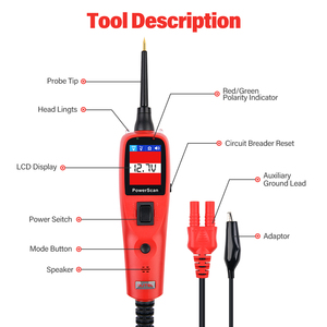 Altar PowerScan PS100 Automotive Circuit <b>Tester</b> Power Probe Obd2 Car Tool Scanners - Product Image 4