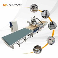 Routeur CNC ATC avec caméra CCD pour découpe de contours de portes d'armoires et de placards, machine polyvalente pour matériaux composites et matériaux flexibles