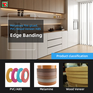 Bandas pintables con láser de molde en T, rollos adhesivos con logotipo personalizado, tira para muebles, cinta MDF de melamina de 30mm, bandas de borde de PVC - Product Image 4