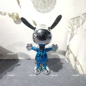 Escultura <span class=keywords><strong>de</strong></span> Resina <span class=keywords><strong>de</strong></span> Snoopy, Diseño Nuevo en Cromo <span class=keywords><strong>Rojo</strong></span>, Figura <span class=keywords><strong>de</strong></span> <span class=keywords><strong>Perro</strong></span> <span class=keywords><strong>de</strong></span> Dibujos Animados, Colorida, para Decoración del Hogar, Color y Tamaño Personalizables - Product Image 4