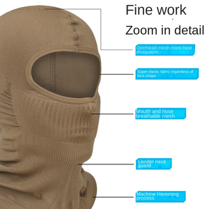 Vente en gros Huicen HC-9037 Protection solaire Imperméable Respirant Maille nylon Moto Coupe-vent Cache-visage intégral 3D Balaclava - Product Image 5