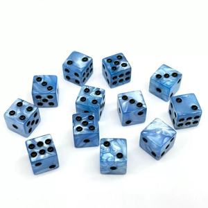 Khuyến Mại Tùy Chỉnh Tiêu Chuẩn 6 Hai Mặt 16Mm Nhựa Hội Đồng Quản Trị Trò Chơi D6 Xúc Xắc Sòng Bạc Chủ Đề Đảng Trống Đen Xúc Xắc Cho Quà Tặng Đồ Chơi - Product Image 4