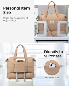 LOVEVOOK, conjunto de bolsa de <span class=keywords><strong>viaje</strong></span> para <span class=keywords><strong>mujer</strong></span>, <span class=keywords><strong>neceser</strong></span> de fin de semana, bolsa de gimnasio, equipaje, lona para aviones, entrega de trabajo de Hospital durante la noche - Product Image 5