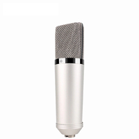 Micrófono de Condensador Omnidireccional Profesional Ui87 en Oferta, Micrófono de Metal con Cancelación de Ruido para Grabación en Estudio, Soporte de Escritorio