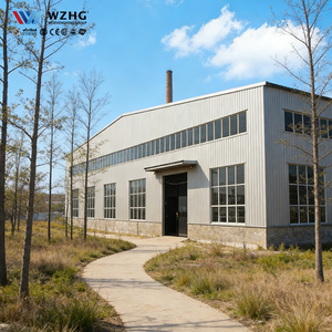 Nave Industrial de Acero de Gran Escala y Gran Vano, Centro Logístico, Resistente a Altas Velocidades del Viento, Revestimiento Anticorrosivo, Vida Útil de 50 Años, ISO - Product Image 1