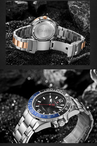Reloj <span class=keywords><strong>NAVIFORCE</strong></span> Casual para Hombre, Reloj Deportivo de Acero Inoxidable con Fecha, Reloj de Cuarzo con Manecillas Luminosas, Relogio Masculino - Product Image 3