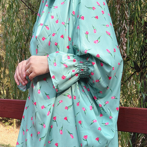 <span class=keywords><strong>Tenue</strong></span> <span class=keywords><strong>de</strong></span> <span class=keywords><strong>prière</strong></span> <span class=keywords><strong>musulmane</strong></span> pour femmes, ensemble khimar abaya imprimé, robe <span class=keywords><strong>de</strong></span> <span class=keywords><strong>prière</strong></span> islamique modeste, robe à manches longues, entièrement couvrante - Product Image 3