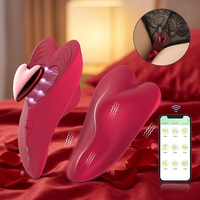 Vibrateur magnétique portable en forme de cœur, télécommande par application, 10 modes de vibration, jouets sexuels pour femmes