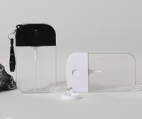 Flacon pulvérisateur en plastique ABS PETG de 38 ml et 50 ml, pulvérisateur à fine brume PP, flacon portable pour cosmétiques, parfum, alcool, désinfectant pour les mains