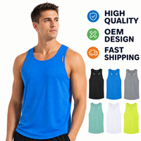 Débardeur sans manches personnalisé de haute qualité avec logo, séchage rapide, respirant, pour la gym, la course, vêtements de sport, OEM ODM, unisexe