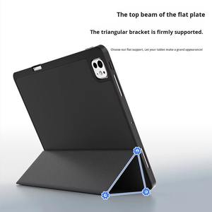 Auto Sleep Wake Cover Funda protectora suave de TPU <span class=keywords><strong>con</strong></span> portalápices <span class=keywords><strong>Compatible</strong></span> <span class=keywords><strong>con</strong></span> <span class=keywords><strong>Apple</strong></span> <span class=keywords><strong>iPad</strong></span> <span class=keywords><strong>Pro</strong></span> <span class=keywords><strong>11</strong></span>(M4) 2024 - Product Image 5