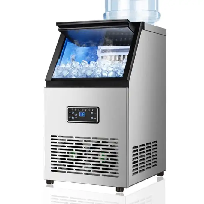 Small commercial ice maker automatic milk tea store Support customization 110V cube ice maker machine