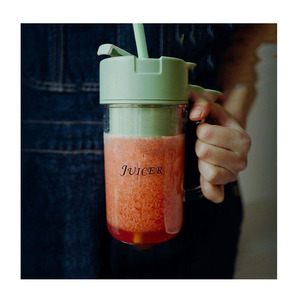 Xách tay USB nguồn điện máy ép trái cây & Máy xay sinh tố với rơm để làm smoothies & thực phẩm mini cho xe sử dụng công cụ nhà bếp - Product Image 1