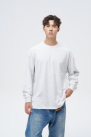 Chemise à manches longues en maille gaufrée Sorona Blend Henley 240 g/m² à multiples boutons et bordure côtelée décontractée pour homme